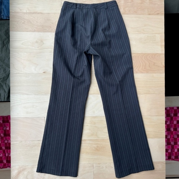 BLACK PIN STRIPED PANTS - Picture 5 of 6